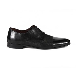 Arnolfo Siyah Deri  Erkek Klasik Ayakkabı